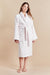 Oceania Pale Pink Womens Dressing Gown - Model Front | Bown of London